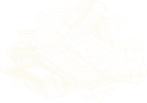 Pile of books cream coloured illustration