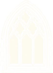 Cream gothic window illustration